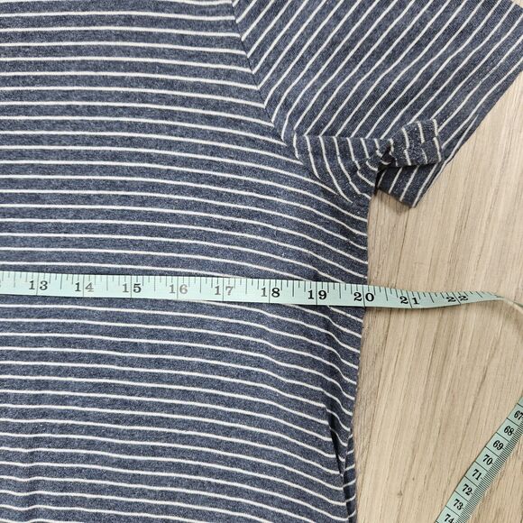 UMGEE Womens Blue Stripe Button Shirt Dress Large - Picture 3 of 7